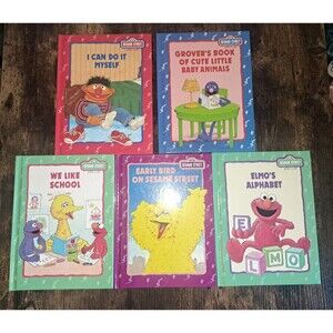 90s Sesame Street Kids Book Club Lot Of 5 Books